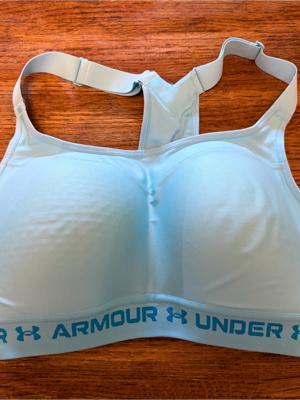 Under Armour Light Blue High-Support Sports Bra - Size 36DD